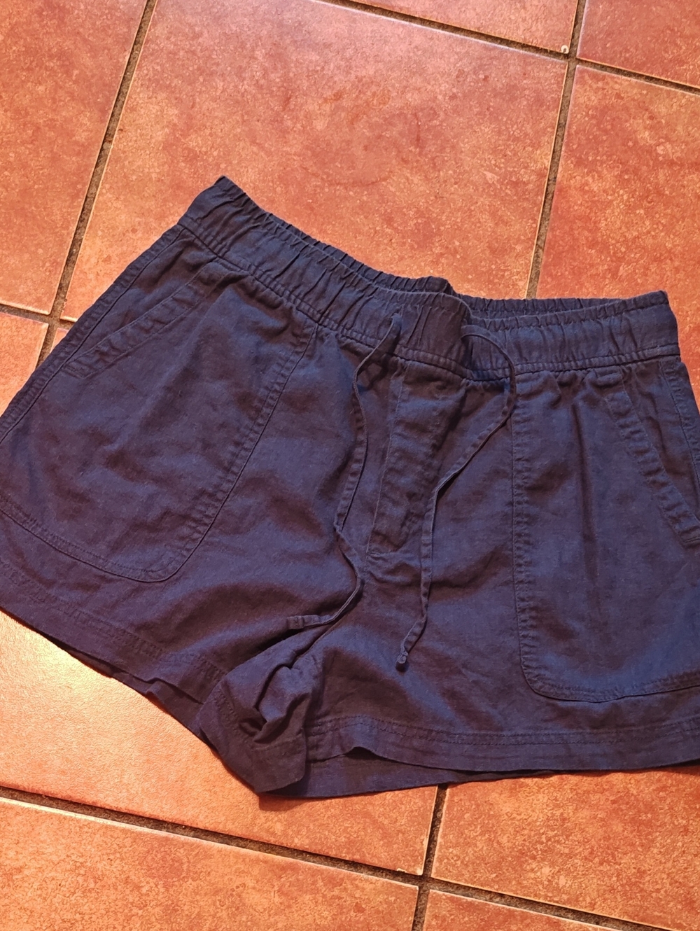 GAP Navy Elastic Drawstring Athletic Shorts